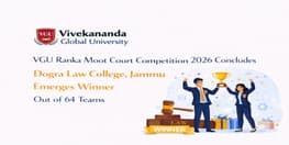 VGU Ranka Moot Court Competition 2026 Concludes Dogra Law College Jammu Emerges Winner Out of 64 Teams